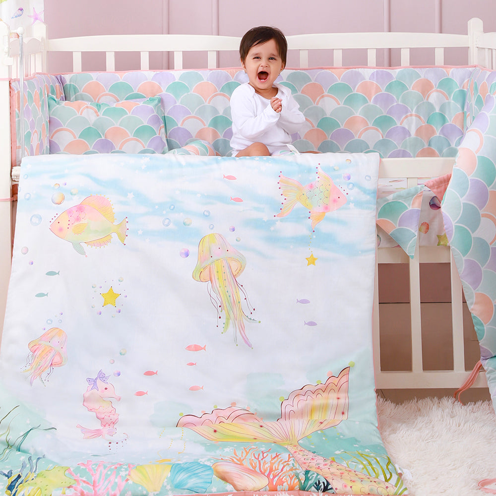 Fancy Fluff Organic Toddler/Baby Comforter - Sea Fantasy