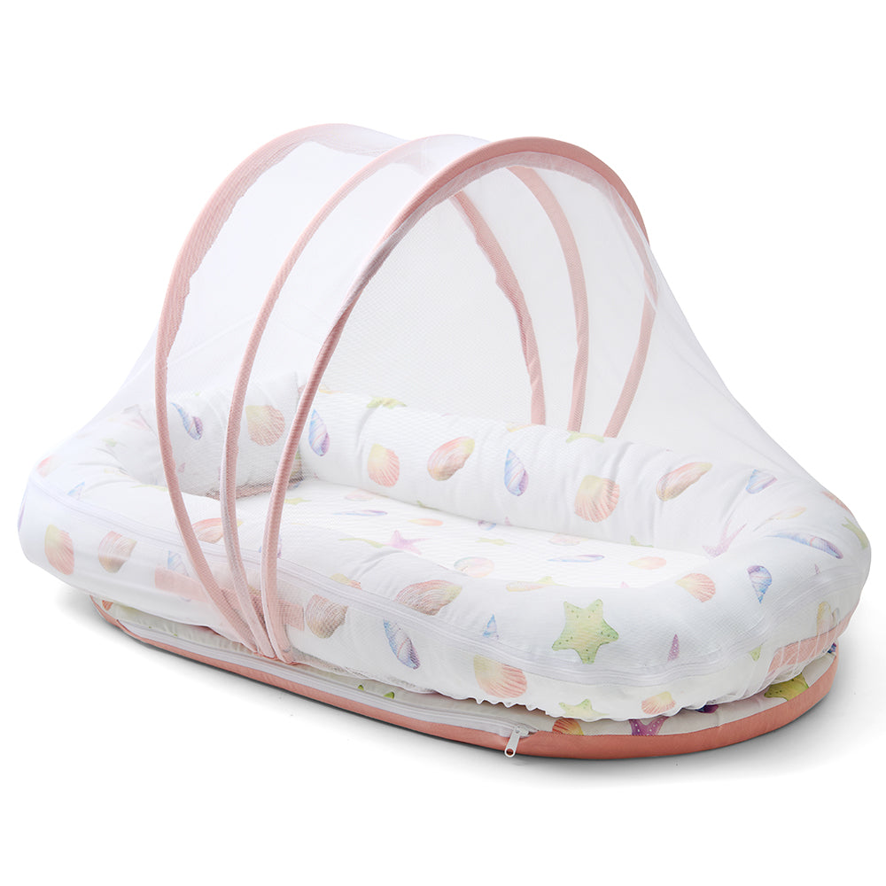 Fancy Fluff Organic Baby Cocoon - Sea Fantasy