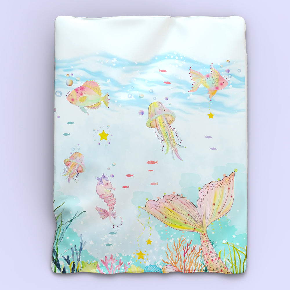 Fancy Fluff Organic Toddler/Baby Comforter - Sea Fantasy