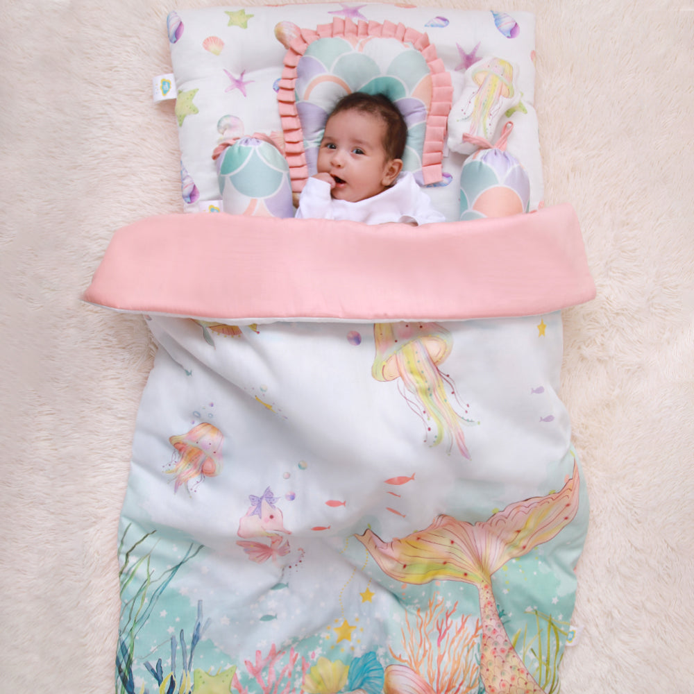 Fancy Fluff Organic Toddler/Baby Comforter - Sea Fantasy