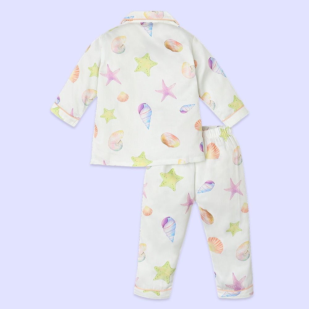 Fancy Fluff Organic Night Suit - Sea Fantasy