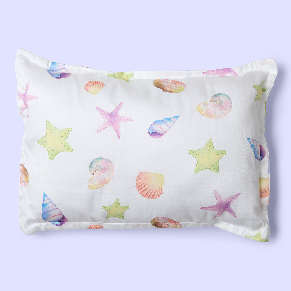 Fancy Fluff Organic Baby Pillow -  Sea Fantasy