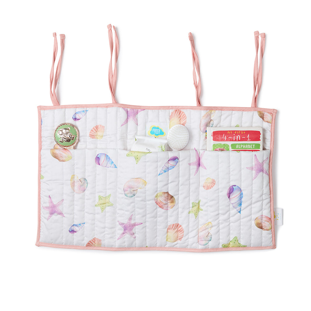 Fancy Fluff Organic Crib Organiser - Sea Fantasy