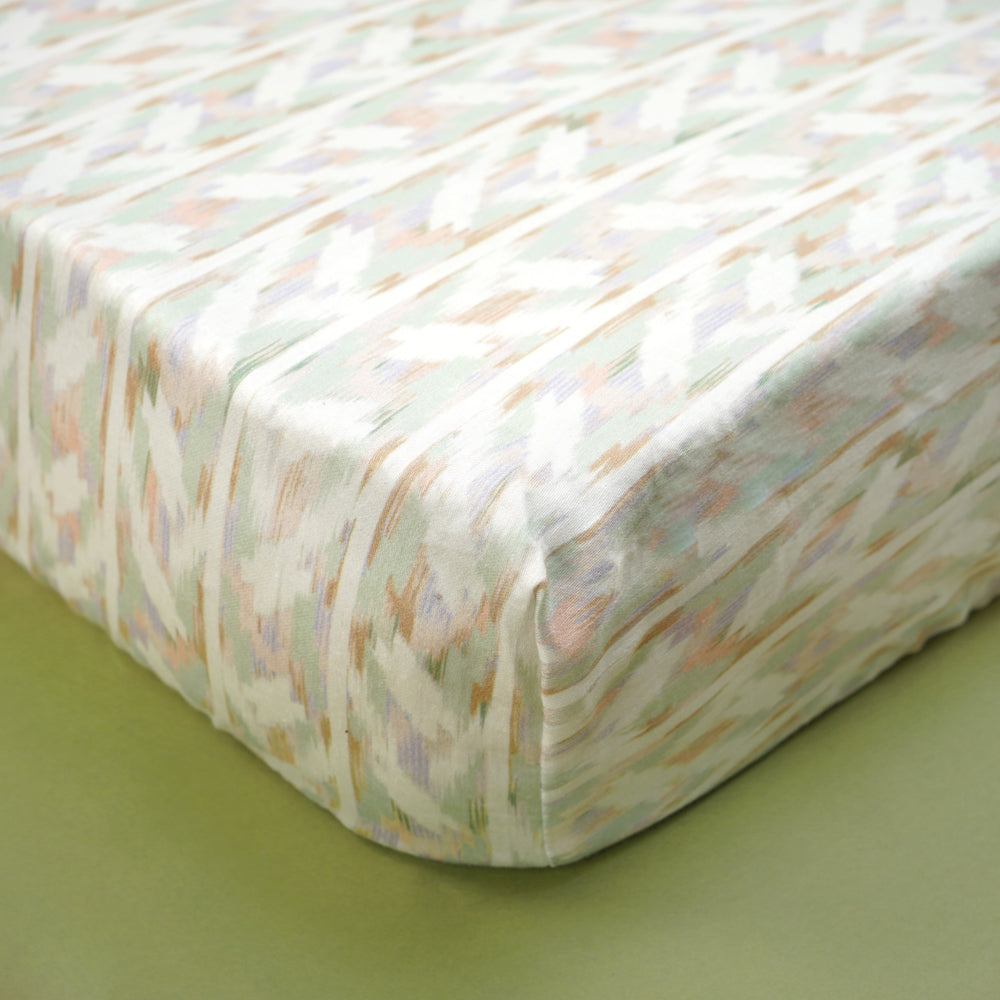 Fancy Fluff Organic Cot Fitted Sheet - Woodland