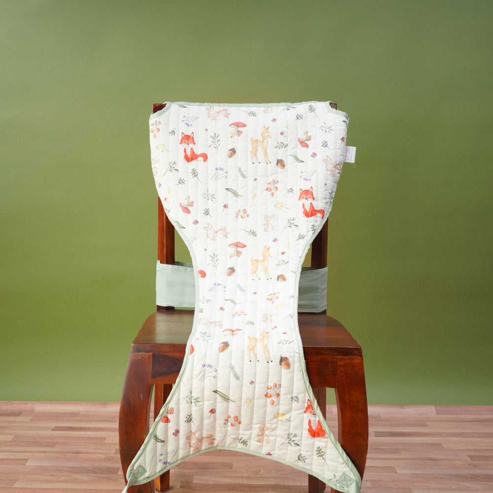 Fancy Fluff Organic On-The-Go Feeding Chair - Woodland (Chair Sleeve)