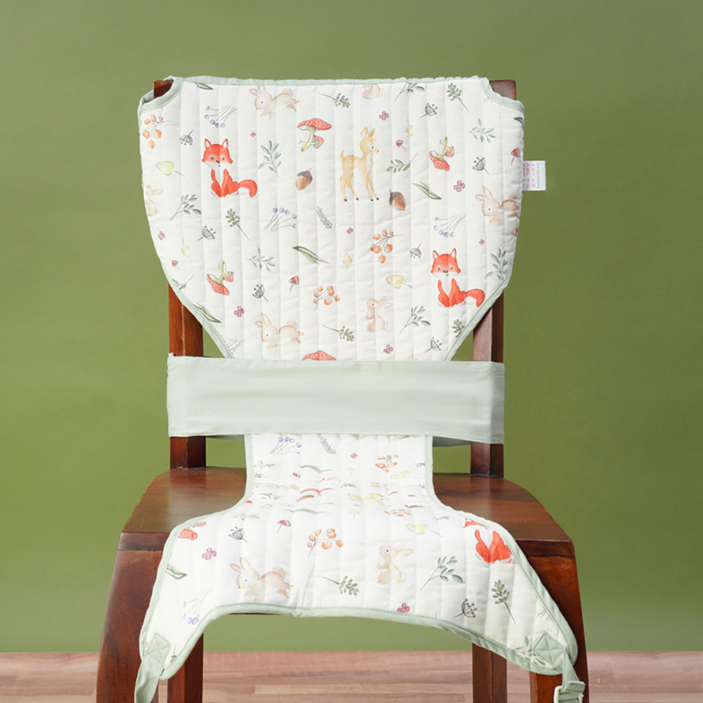 Fancy Fluff Organic On-The-Go Feeding Chair - Woodland (Chair Sleeve)