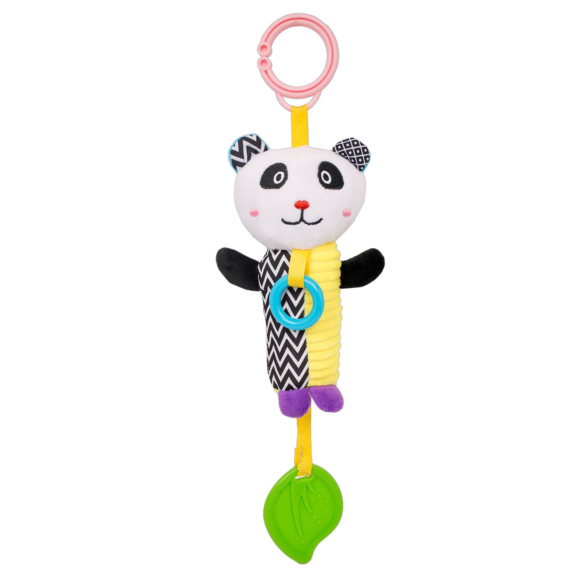 Baby Moo Panda White Hanging Toy With Teether