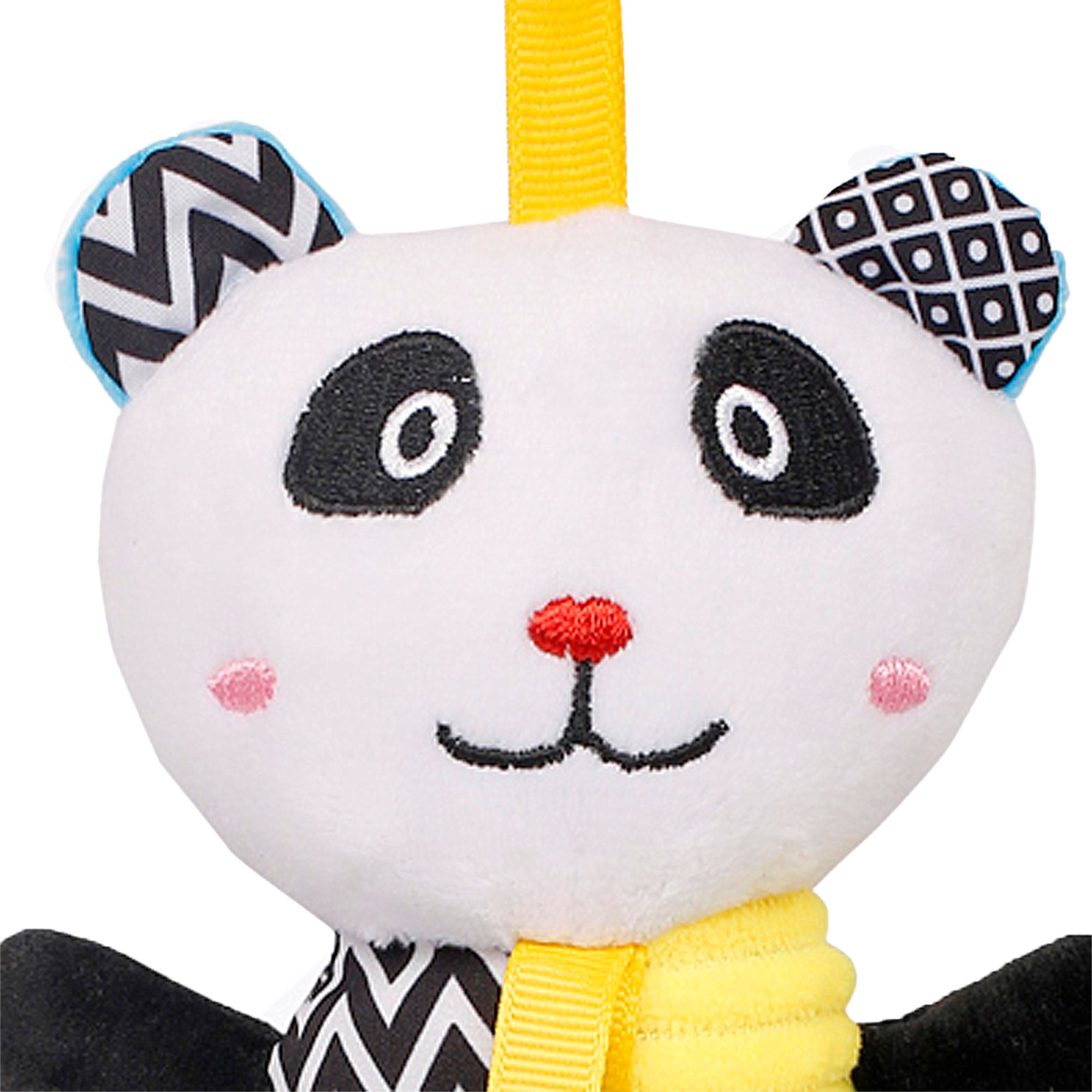 Baby Moo Panda White Hanging Toy With Teether