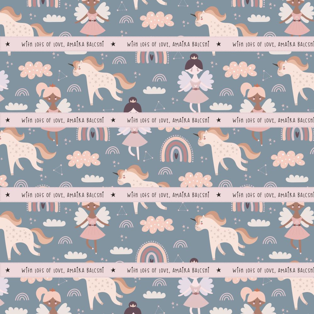 Personalised Wrapping Paper - Fairy Unicorn