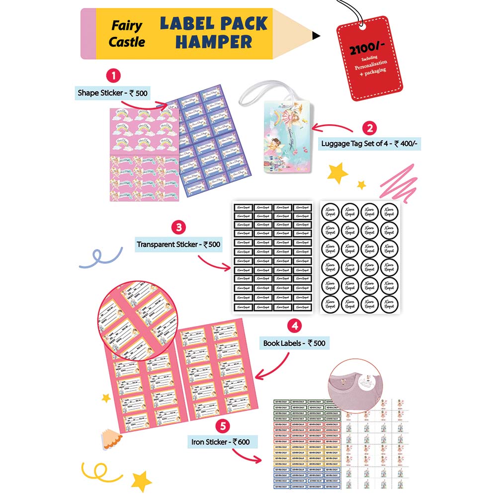 Label Pack Hamper - Girls - Fairy Castle