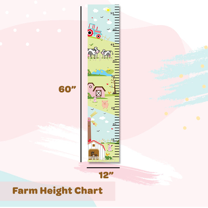 Farm Height Chart Wall Sticker