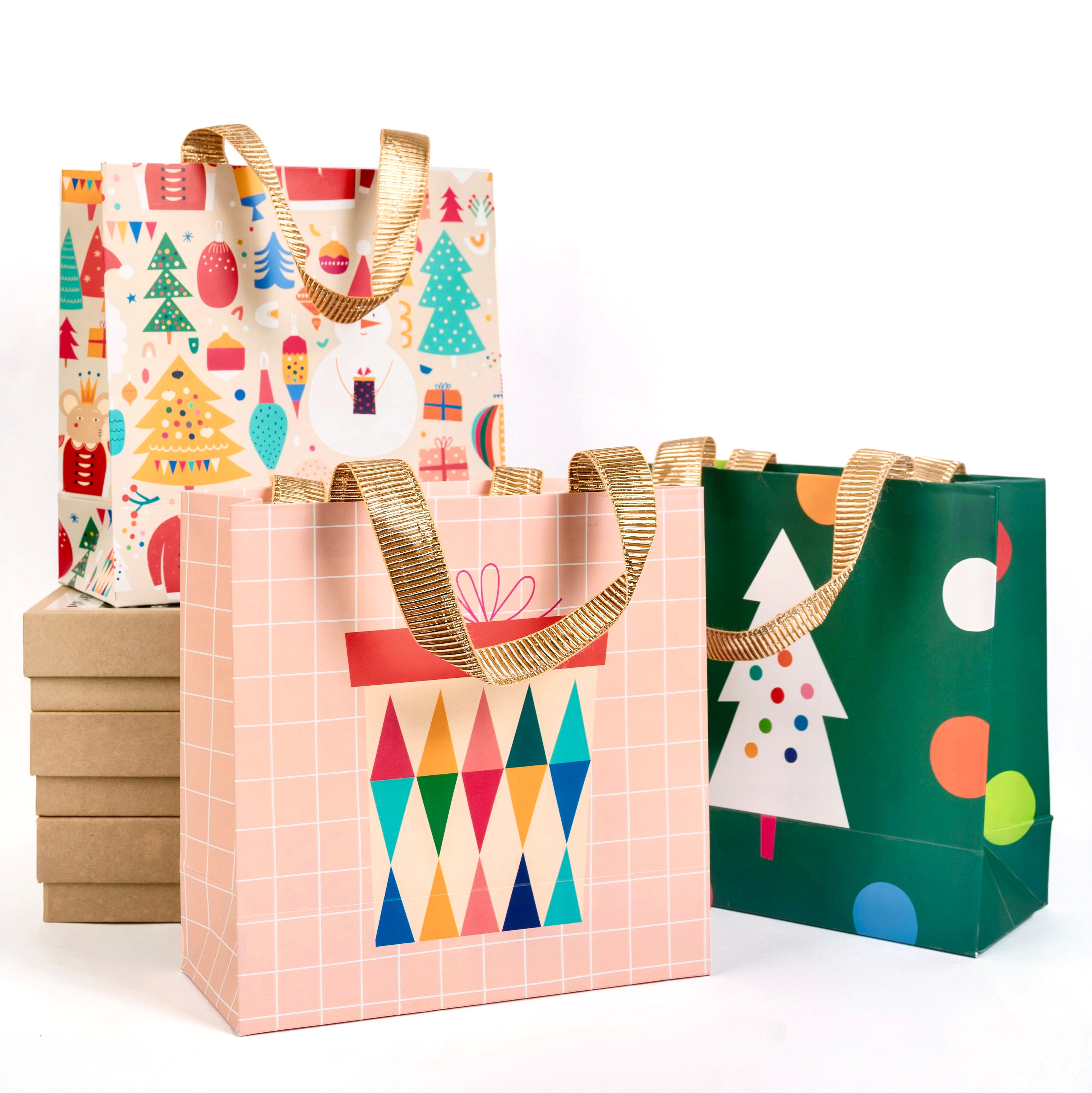 Set of 6 Gift Bags - Festive Fun