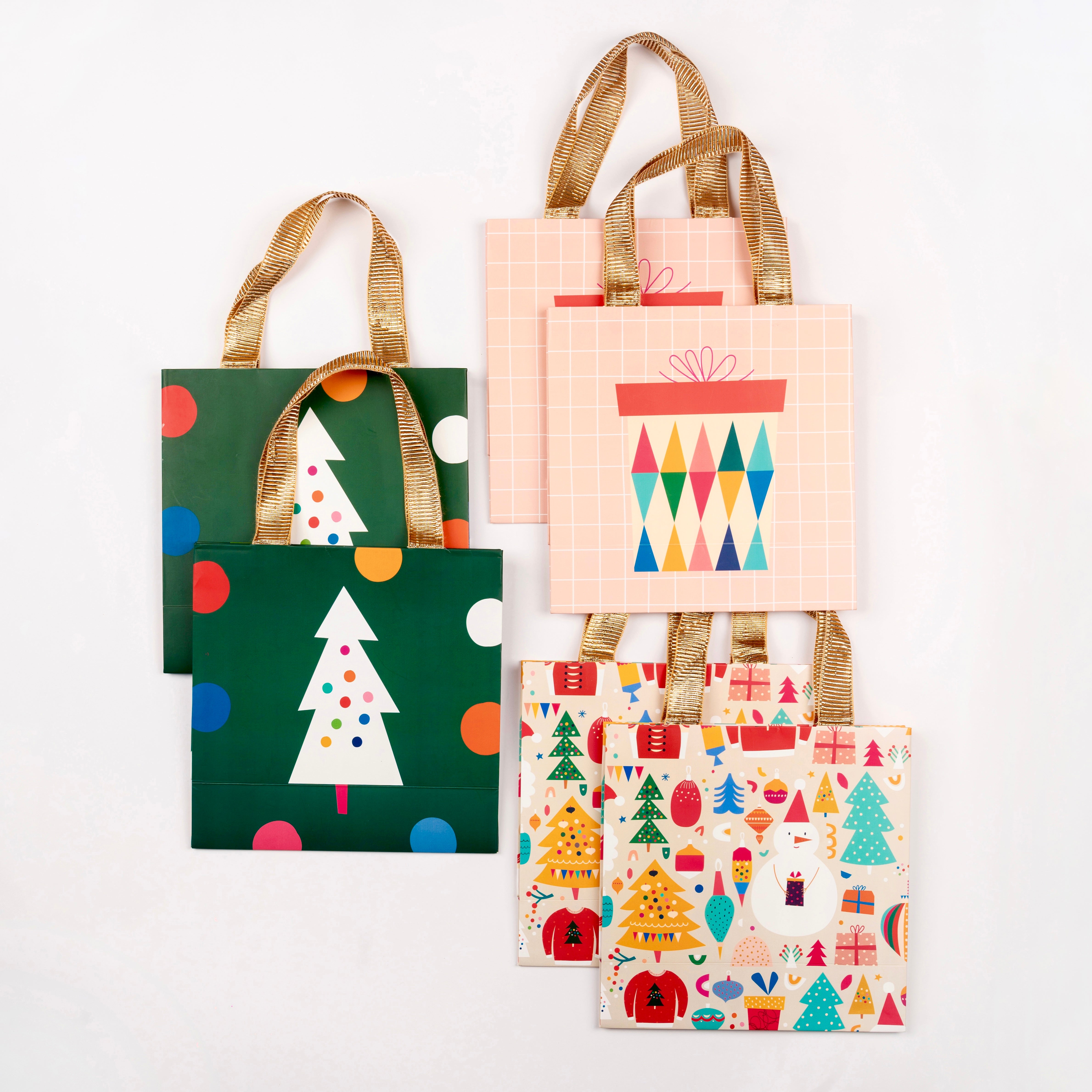 Set of 6 Gift Bags - Festive Fun