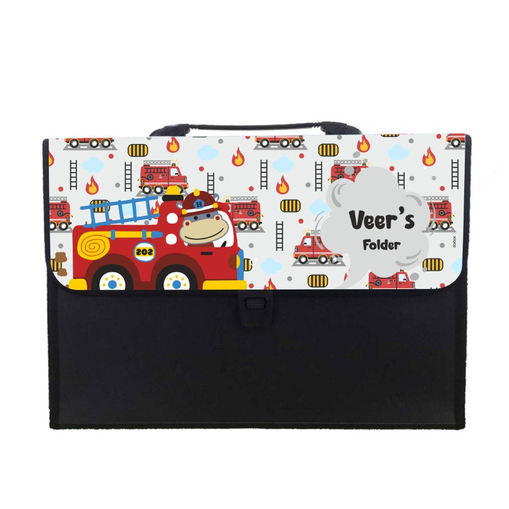 Personalised Folder - Fire Truck