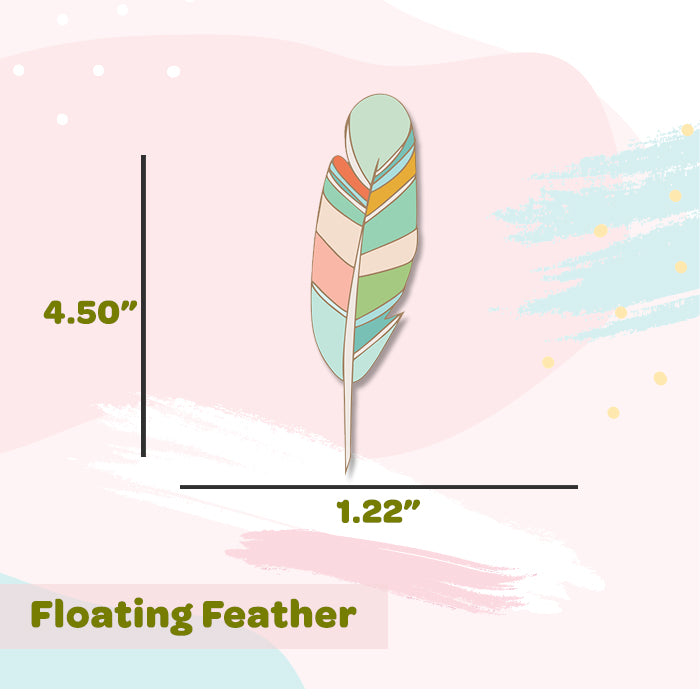 Floating Feather Mini Wall Art Stickers
