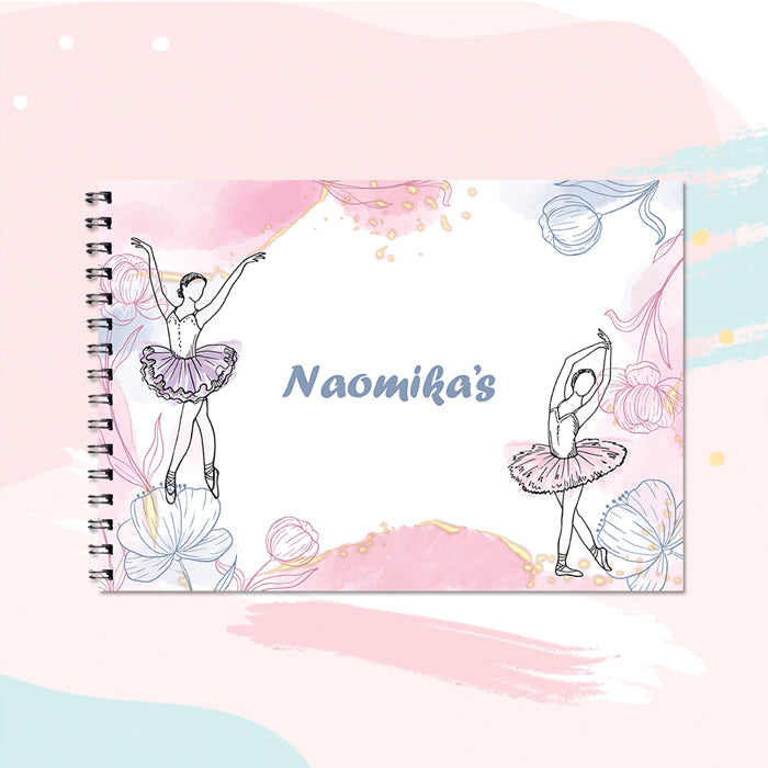 Floral Ballerina Personalised Art Book