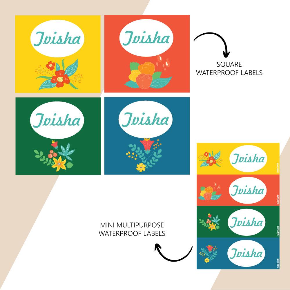 Waterproof Name Stickers