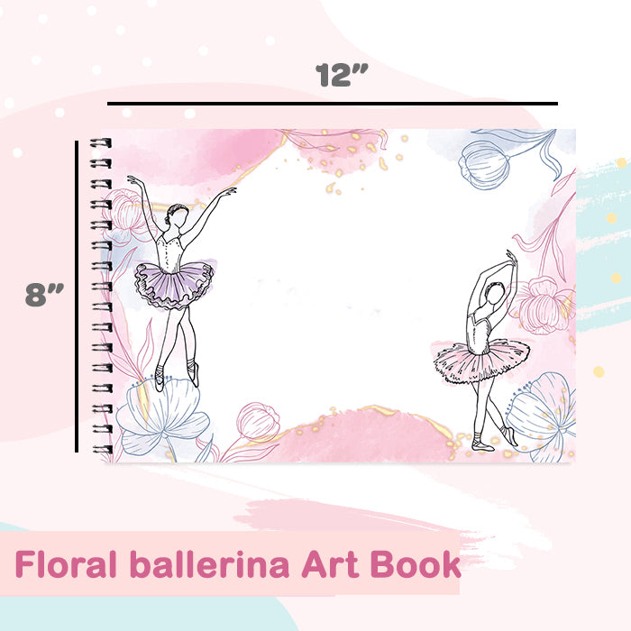 Floral Ballerina Personalised Art Book