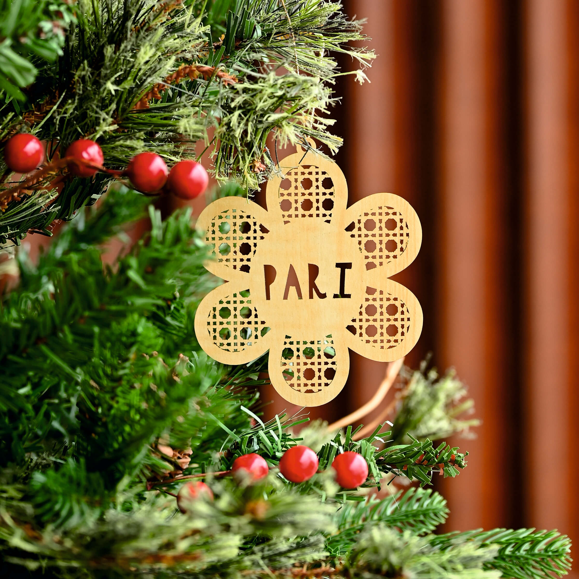 Name Ornament - Rattan