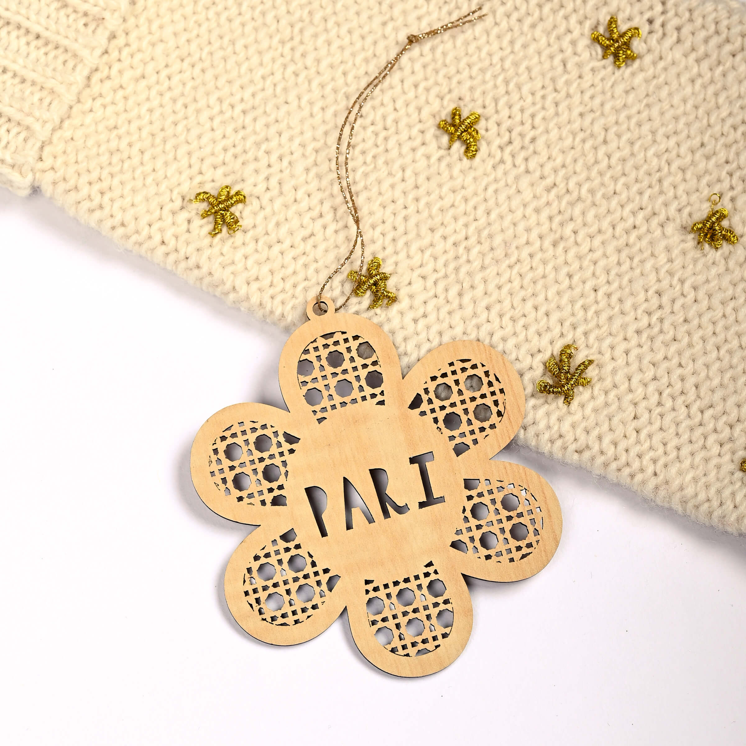 Name Ornament - Rattan