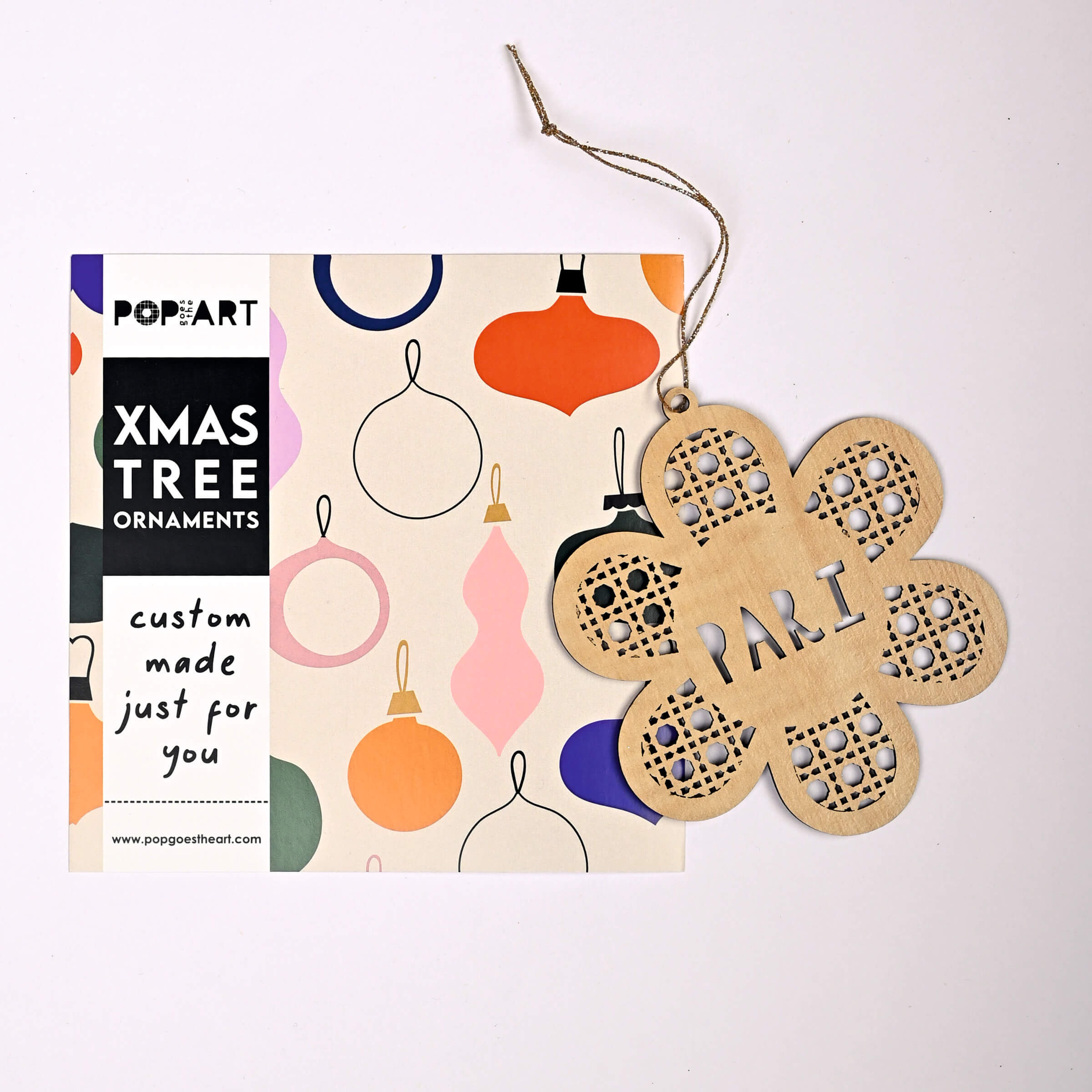 Name Ornament - Rattan