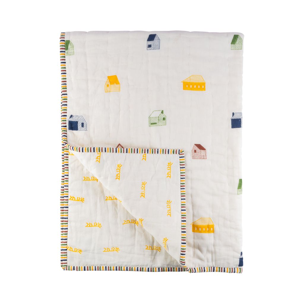 Mulmul Bedding Set | Hand-Block Printed
