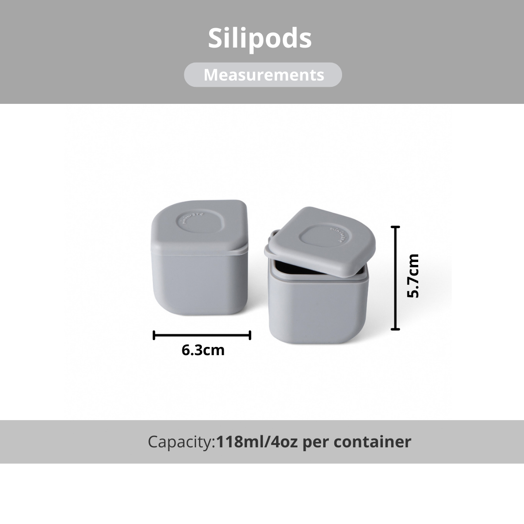 Miniware Leakproof Silipods, Grey