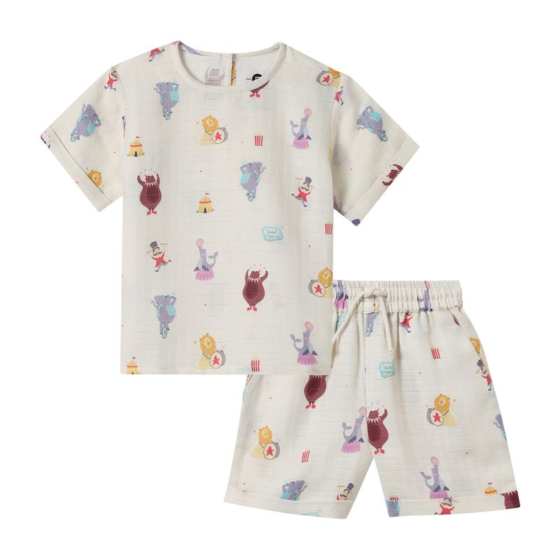 Organic Muslin Tee & Shorts Set