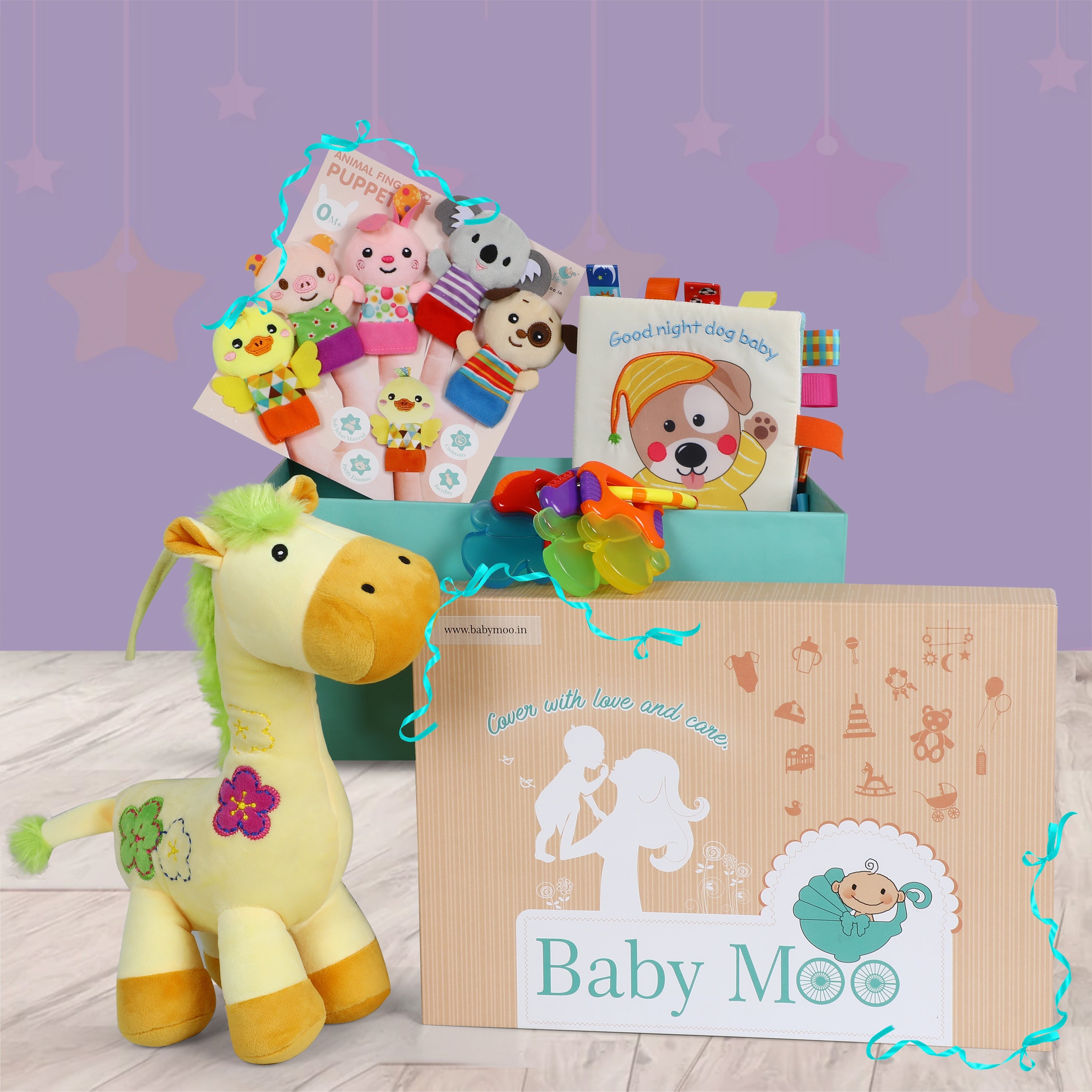 Gifting Play Kit With Activity Toys And Teethers 6M+ - Baby Moo