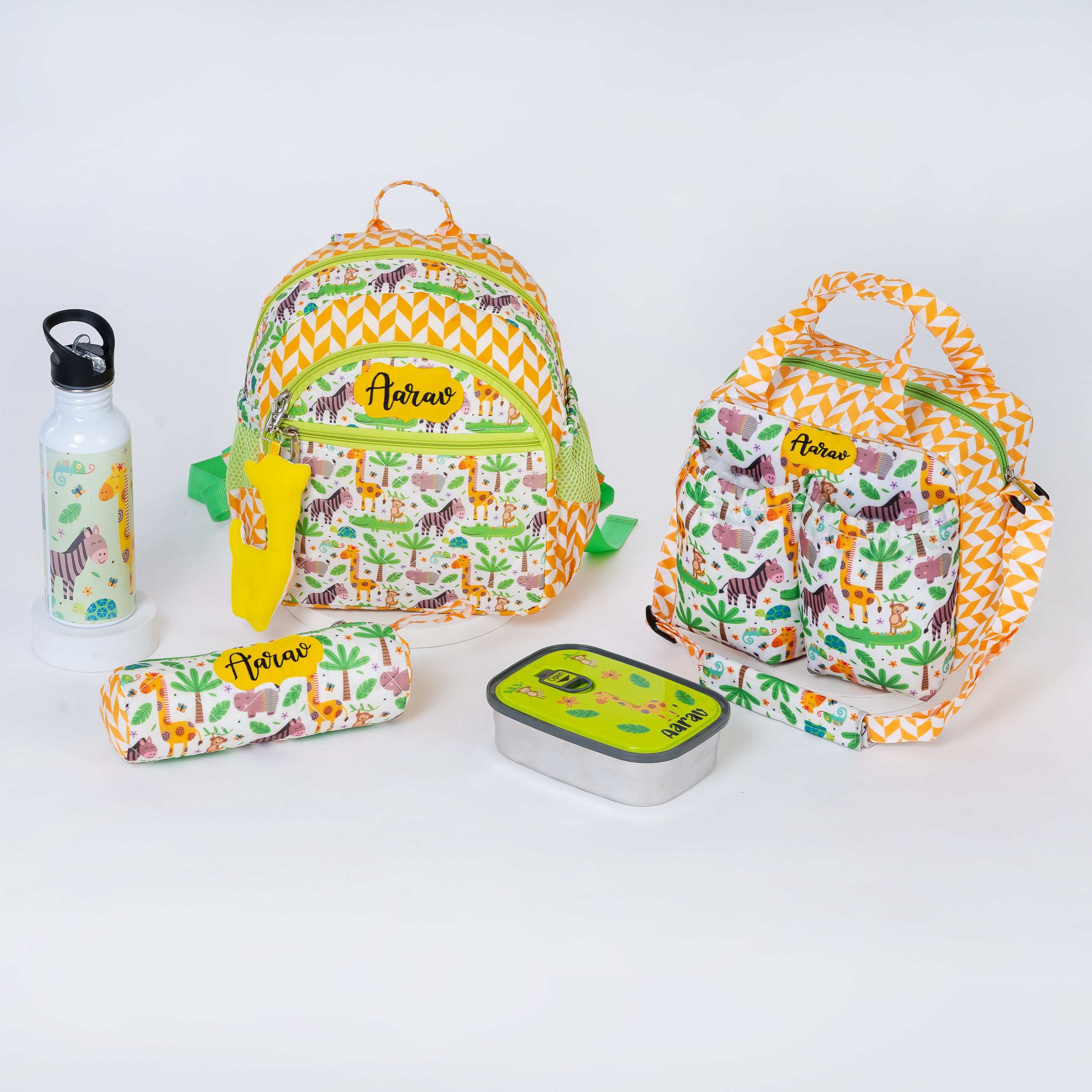 School Bag Set - Giraffe