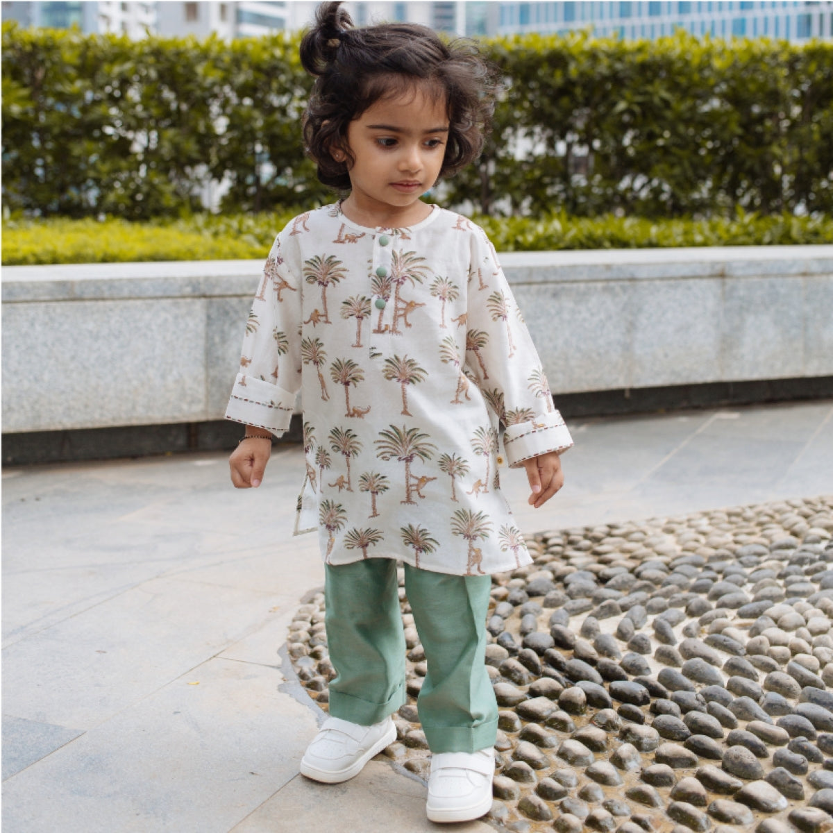 Chanderi Kurta Pyjama Set