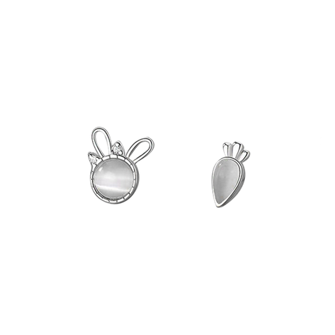 Tiny Heart Earrings- Little's & More 2023 Collection - White Gold Plating