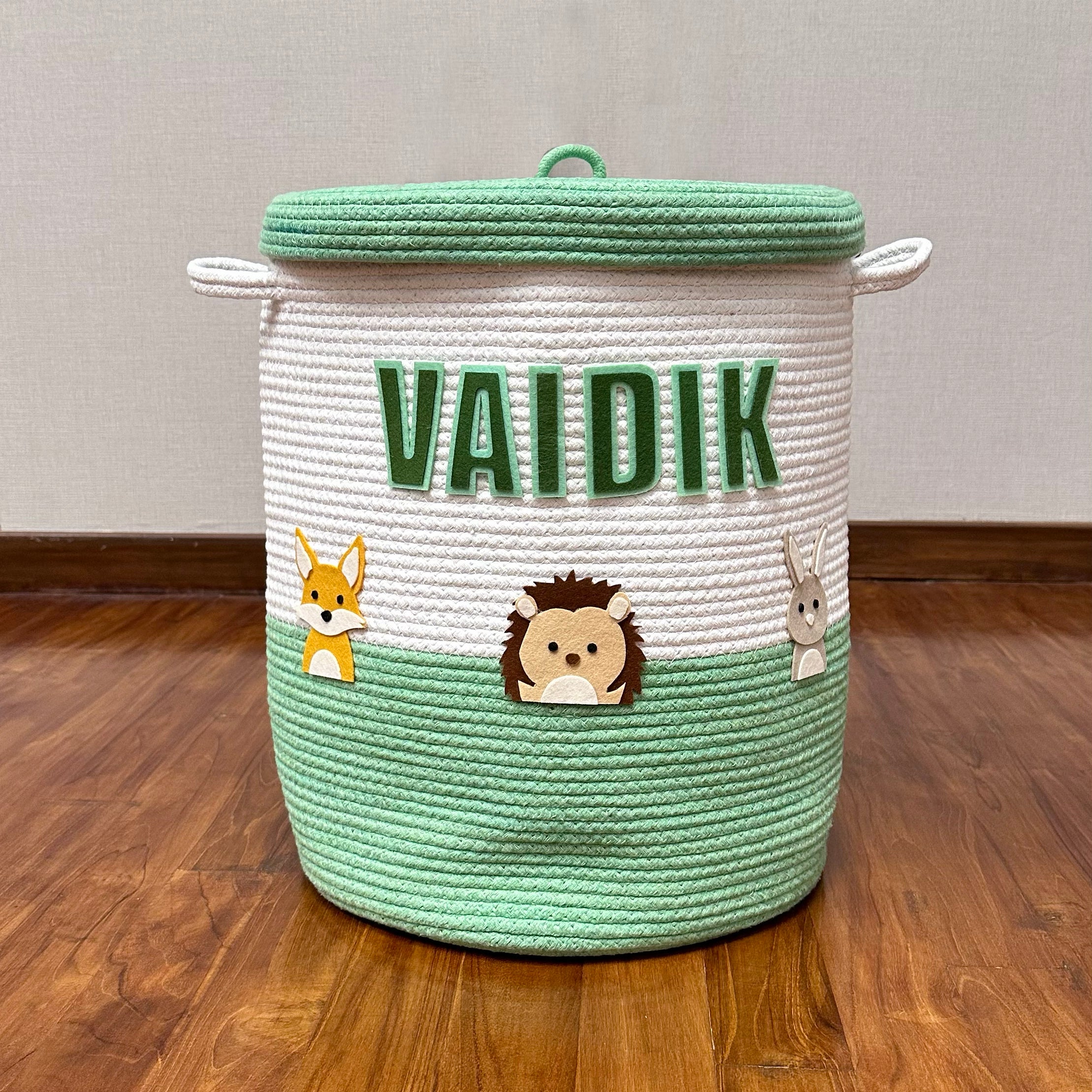 Rope Basket With Lid Medium/Large/Set Of 2