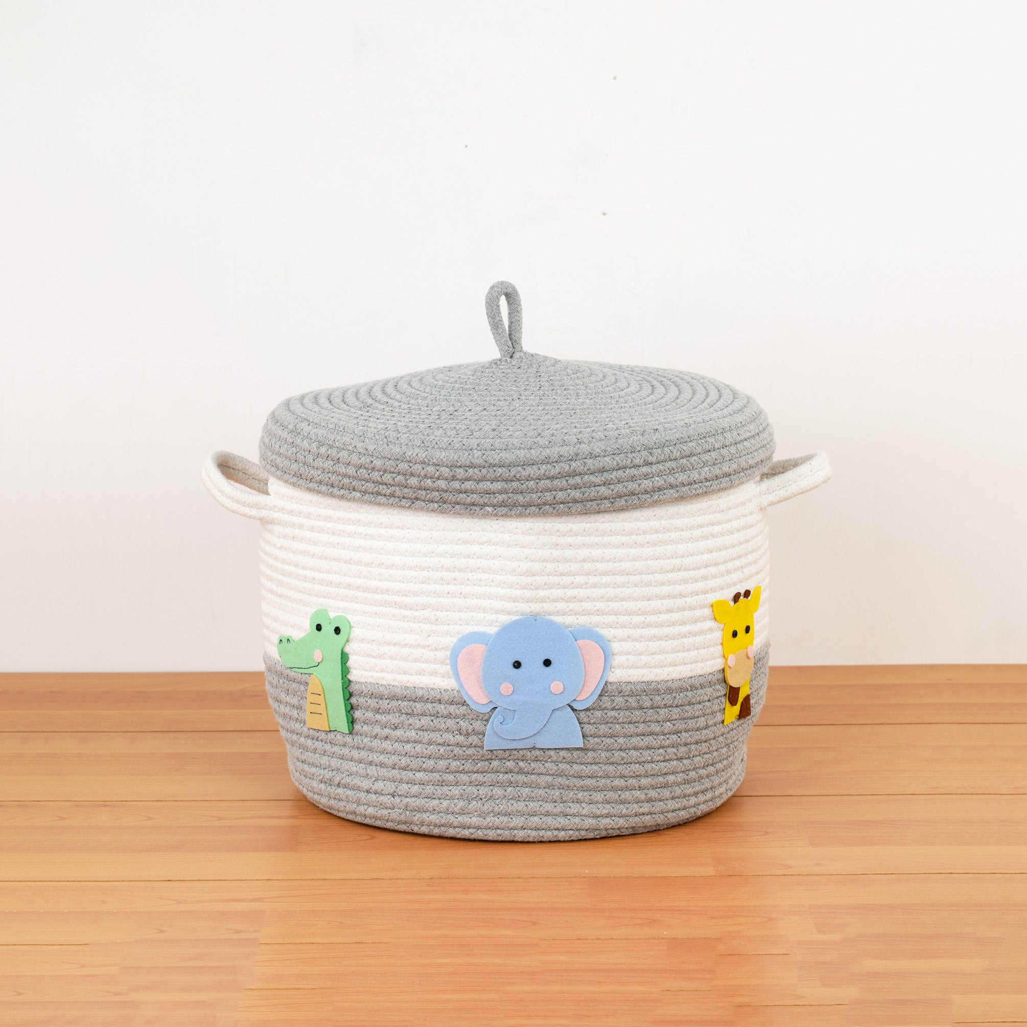 Rope Basket With Lid Medium/Large/Set Of 2