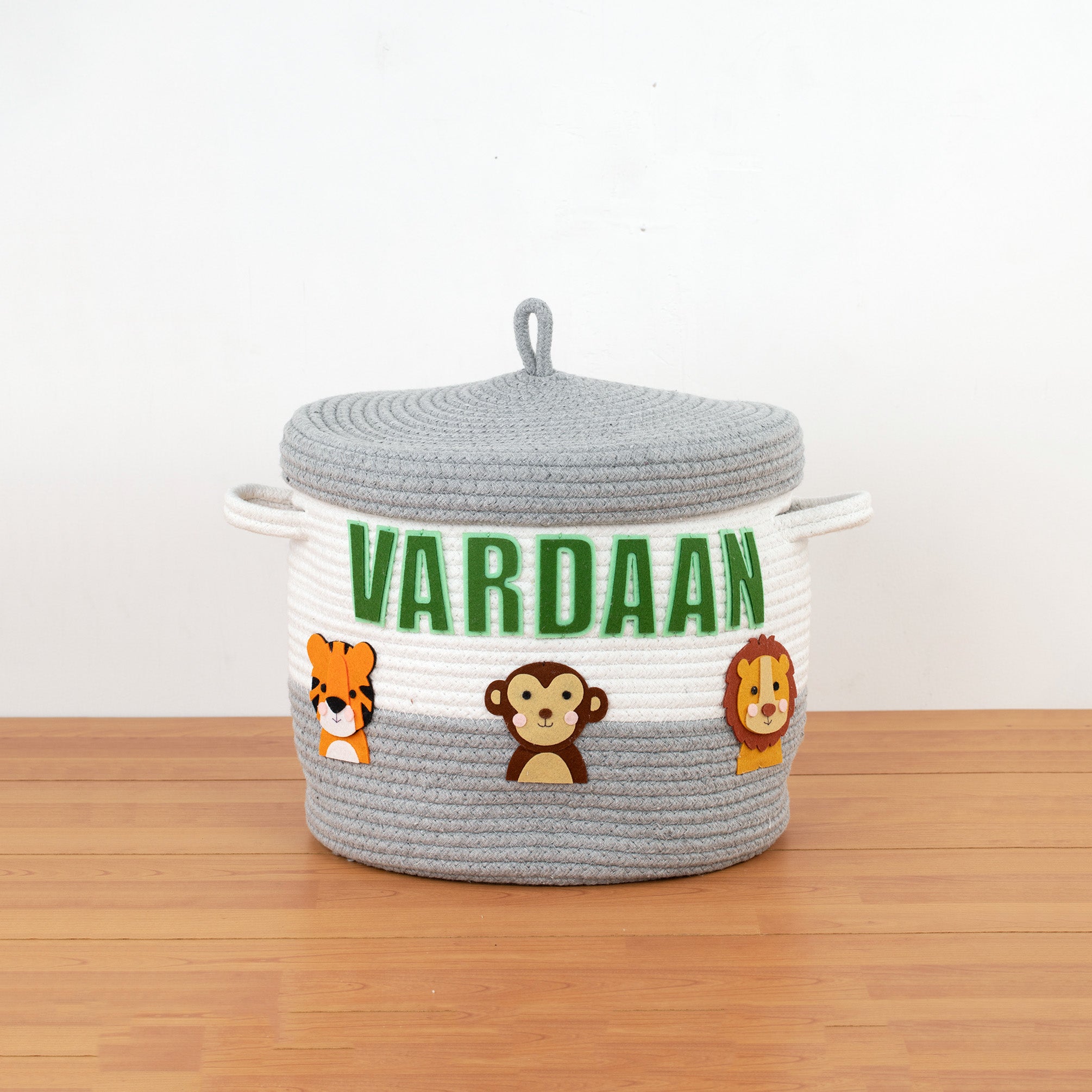 Rope Basket With Lid Medium/Large/Set Of 2