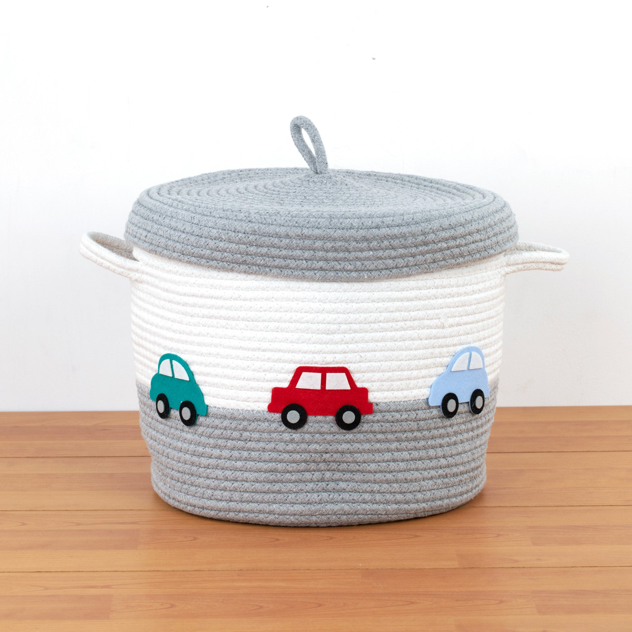 Rope Basket With Lid Medium/Large/Set Of 2