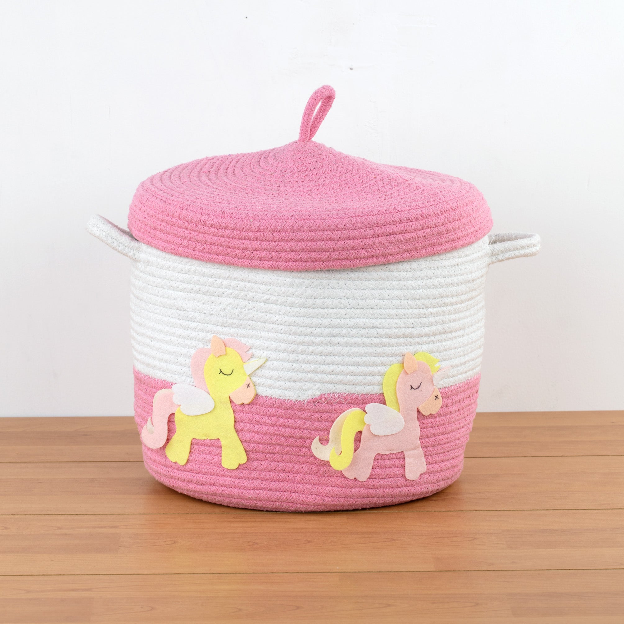 Rope Basket With Lid Medium/Large/Set Of 2