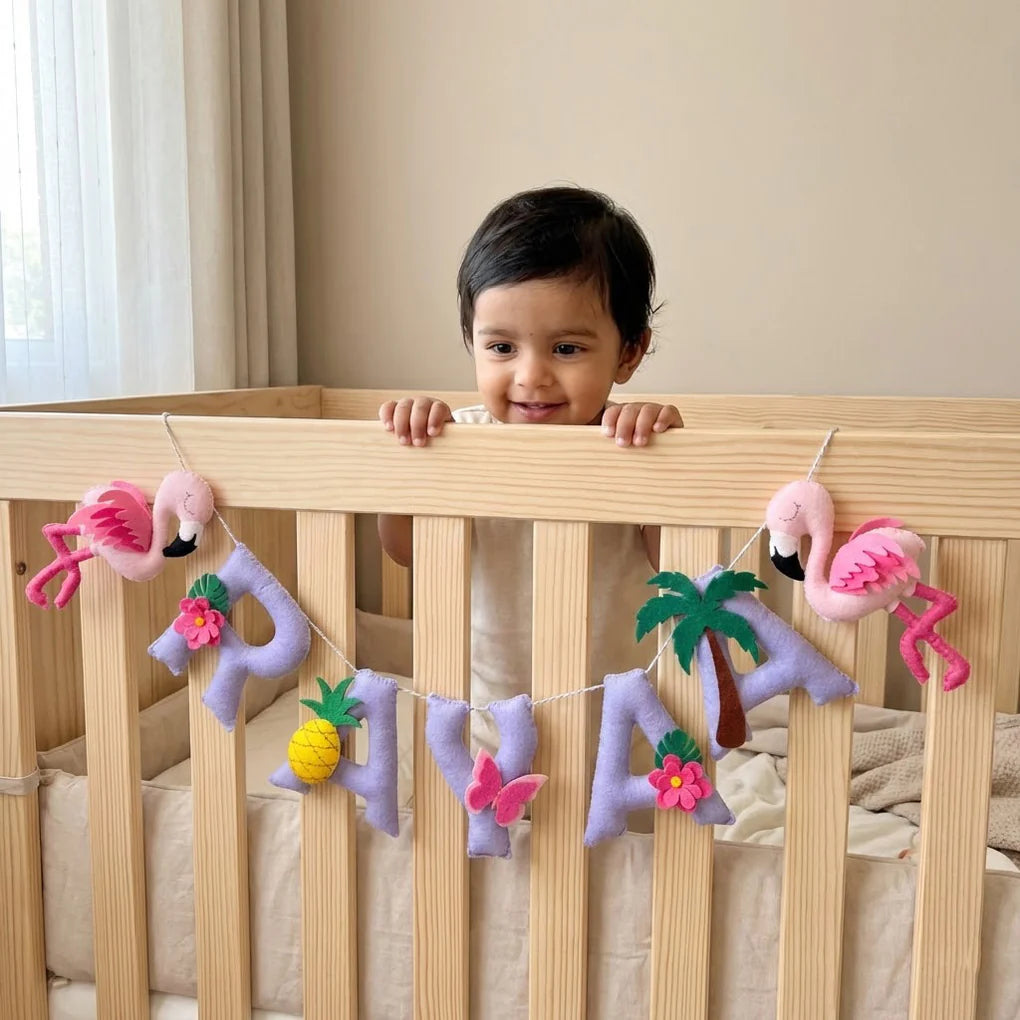 Personalised Name Bunting/Garland Tropical & Woodland
