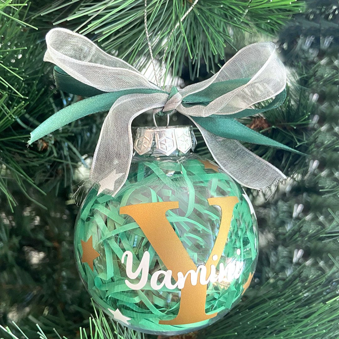 GWD Kids - Personalised Christmas Ornament Ball - Mint Green