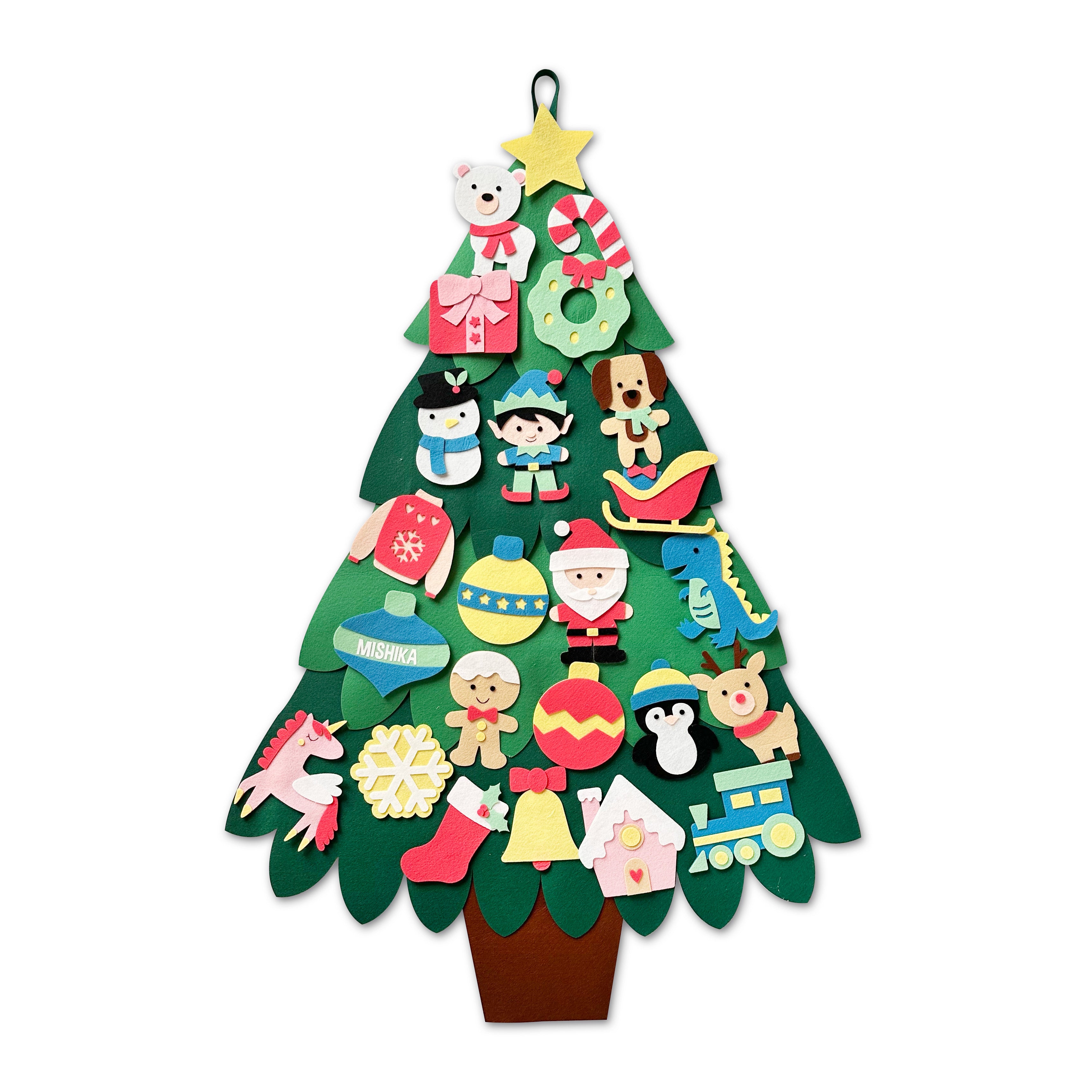 GWD Kids DIY Christmas Tree with 24 Ornaments