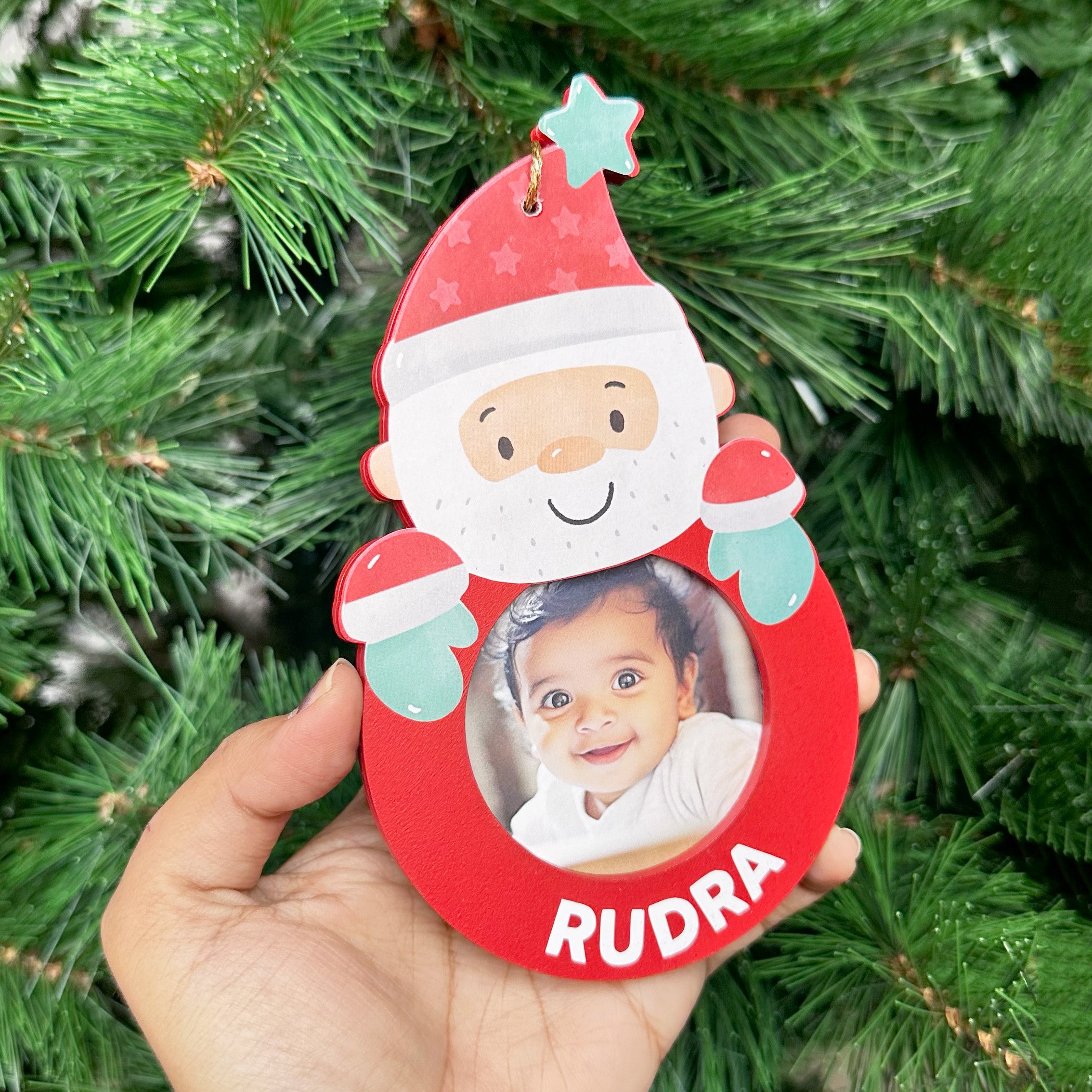 Personalised Photo Ornament - Santa