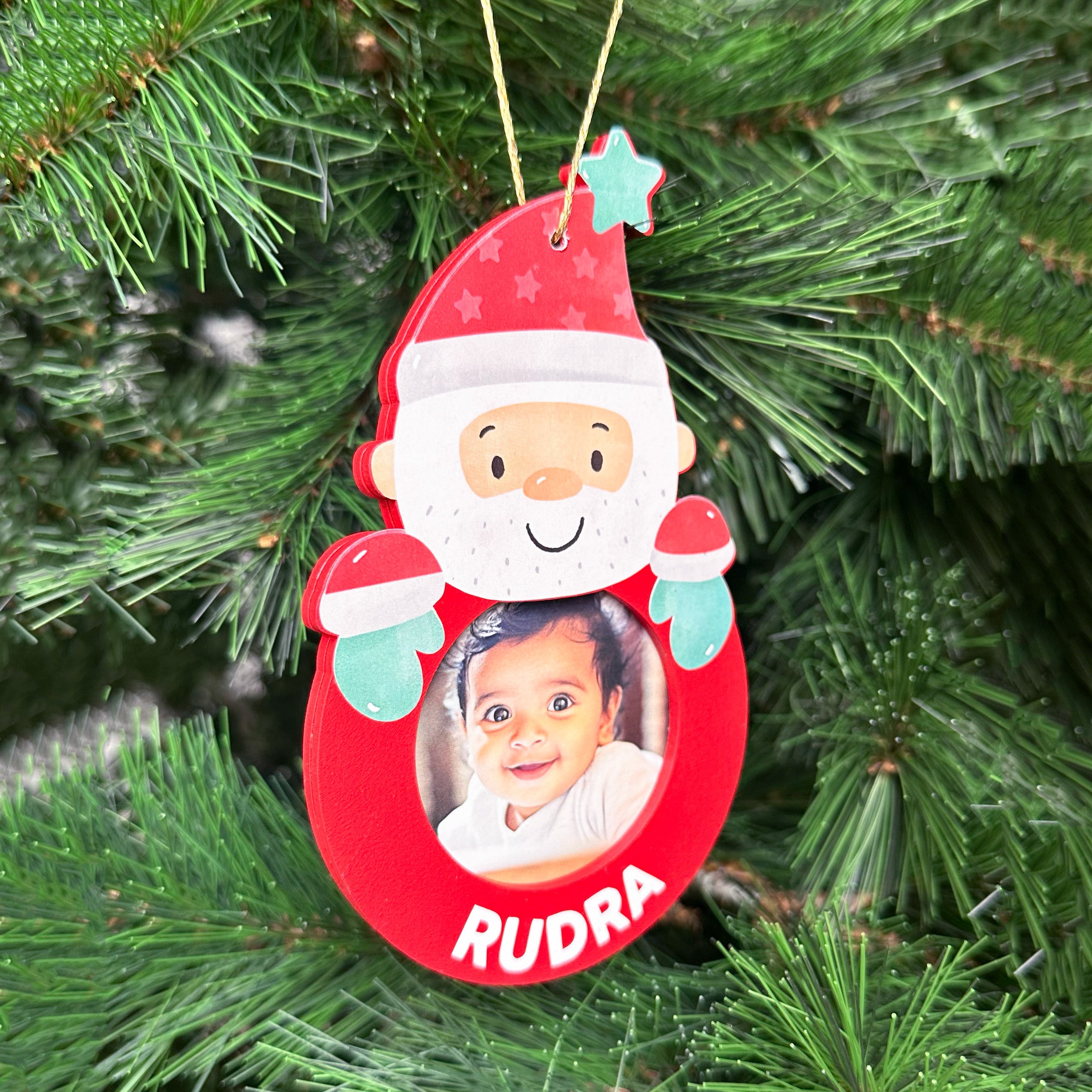 Personalised Photo Ornament - Santa