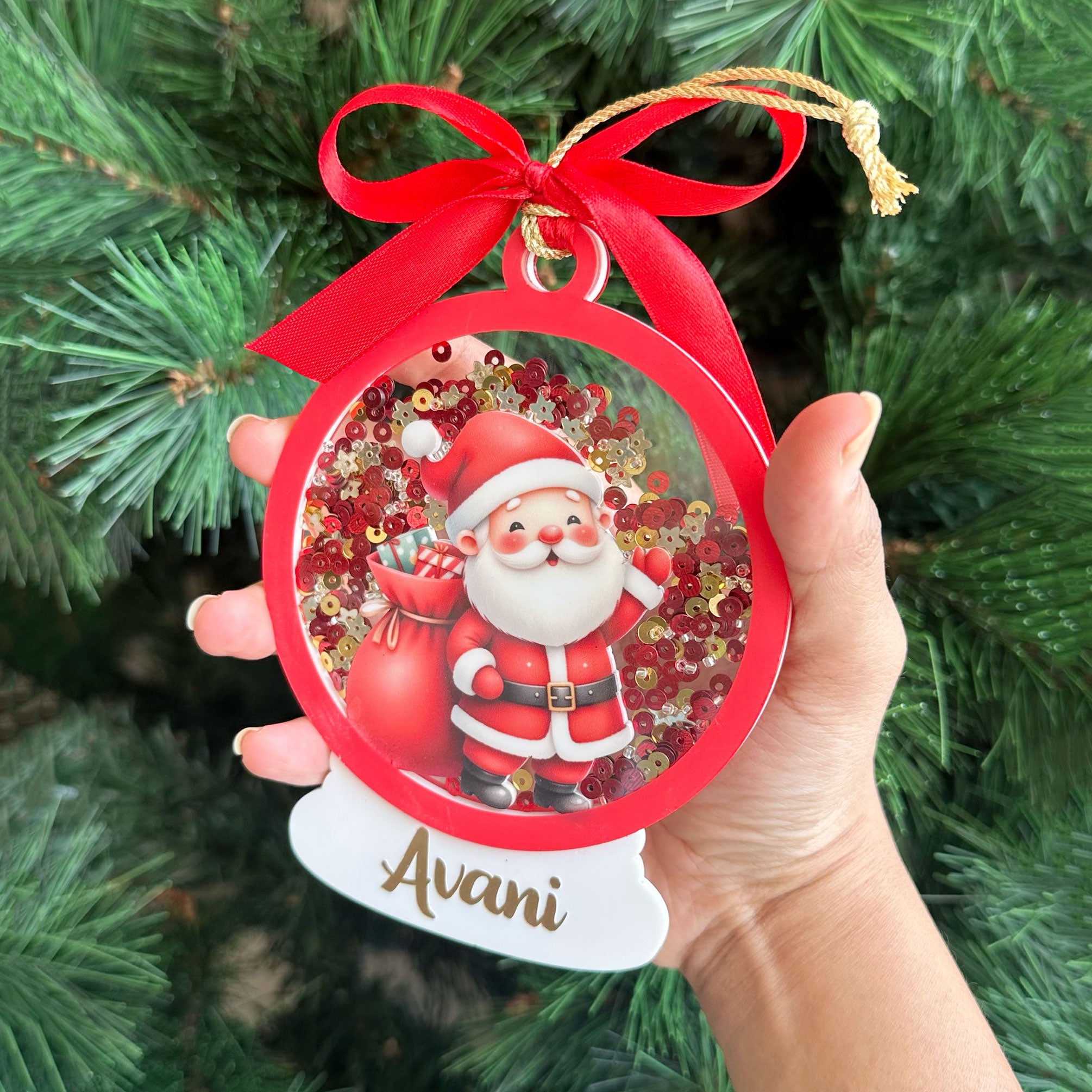 Sparkly Snow Globe Ornament