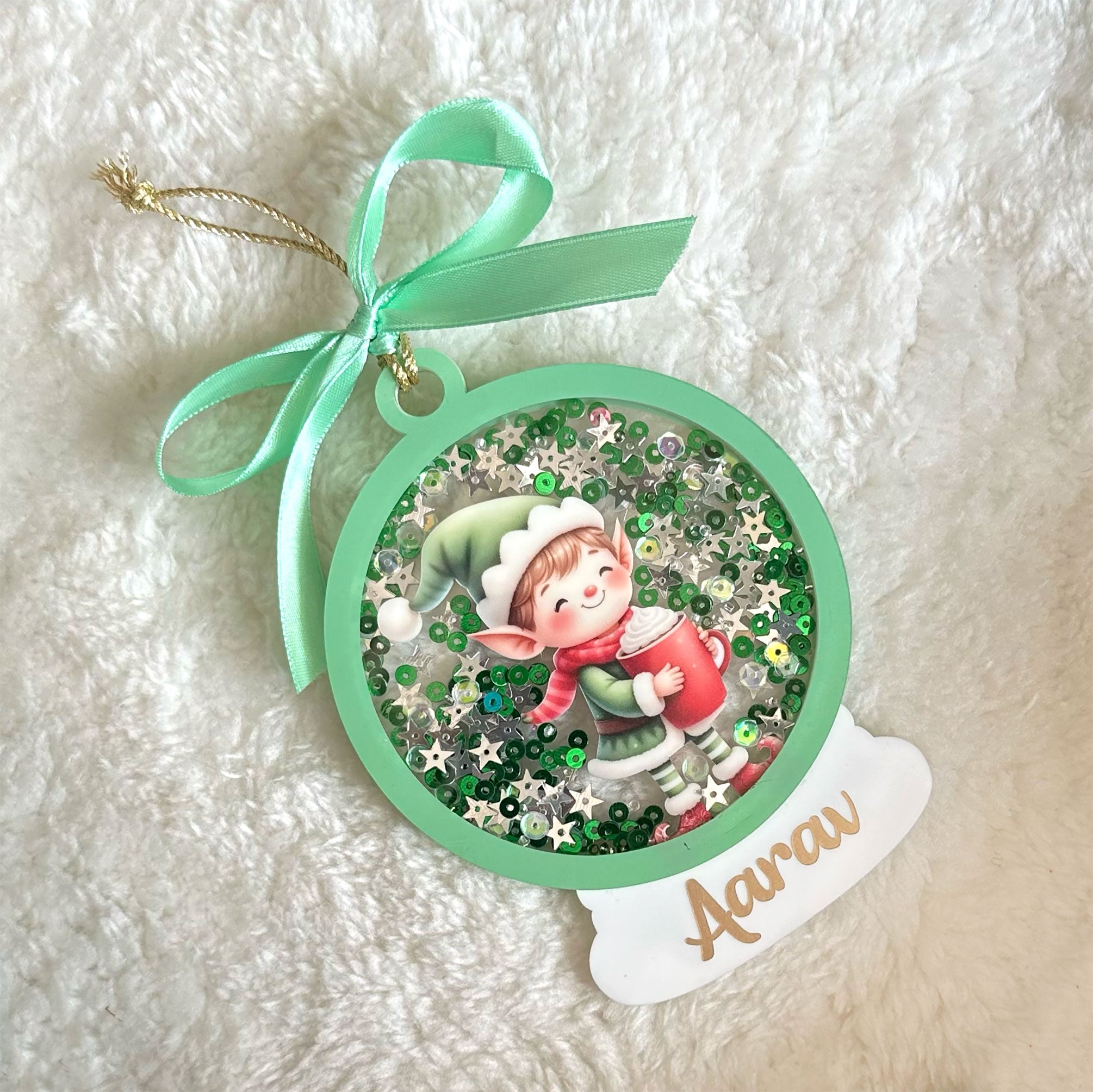 Sparkly Snow Globe Ornament