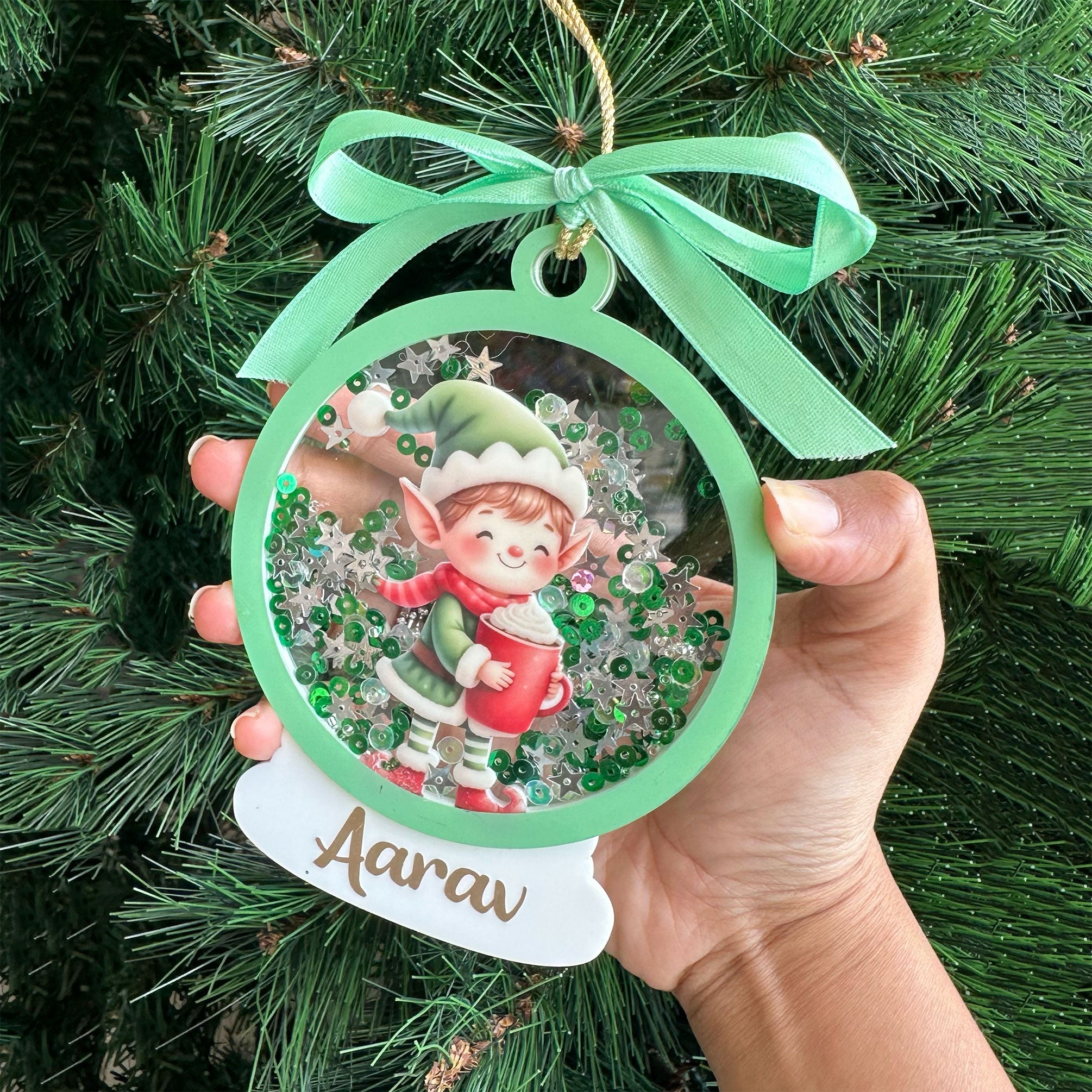 Sparkly Snow Globe Ornament