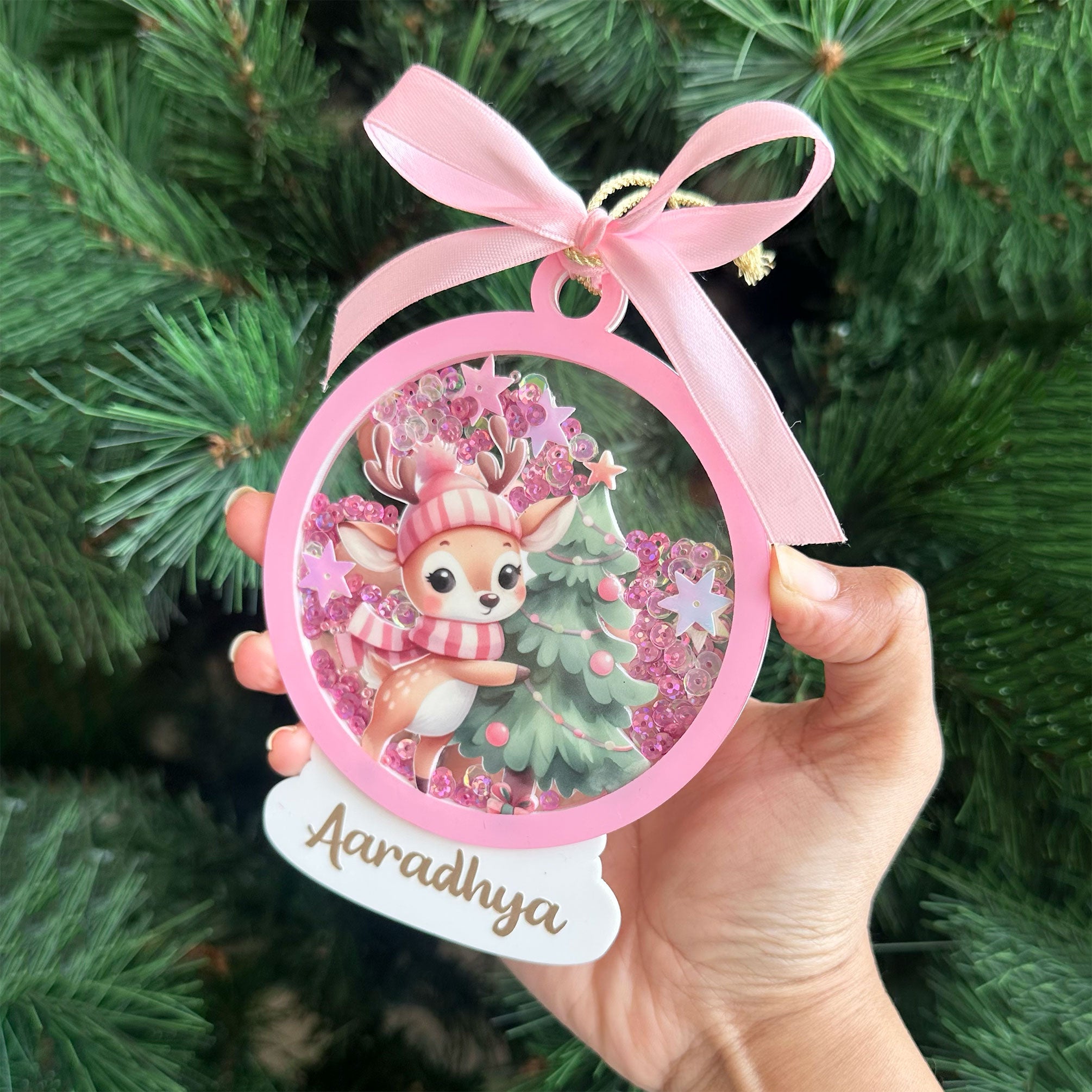 Sparkly Snow Globe Ornament