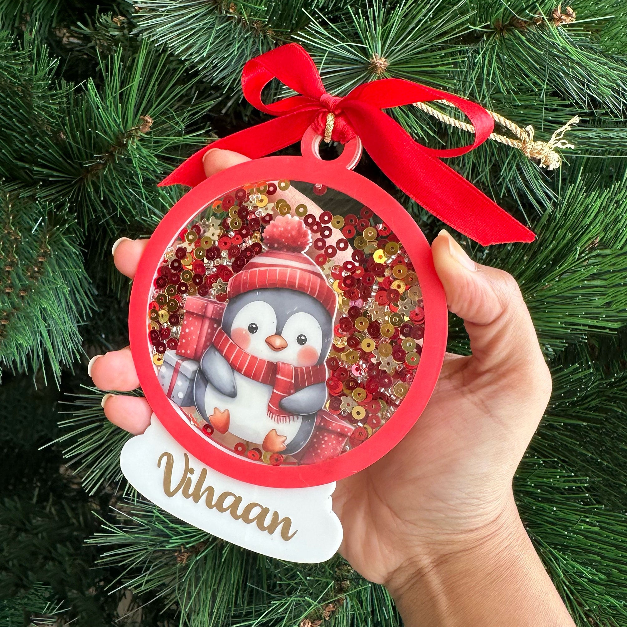 Sparkly Snow Globe Ornament
