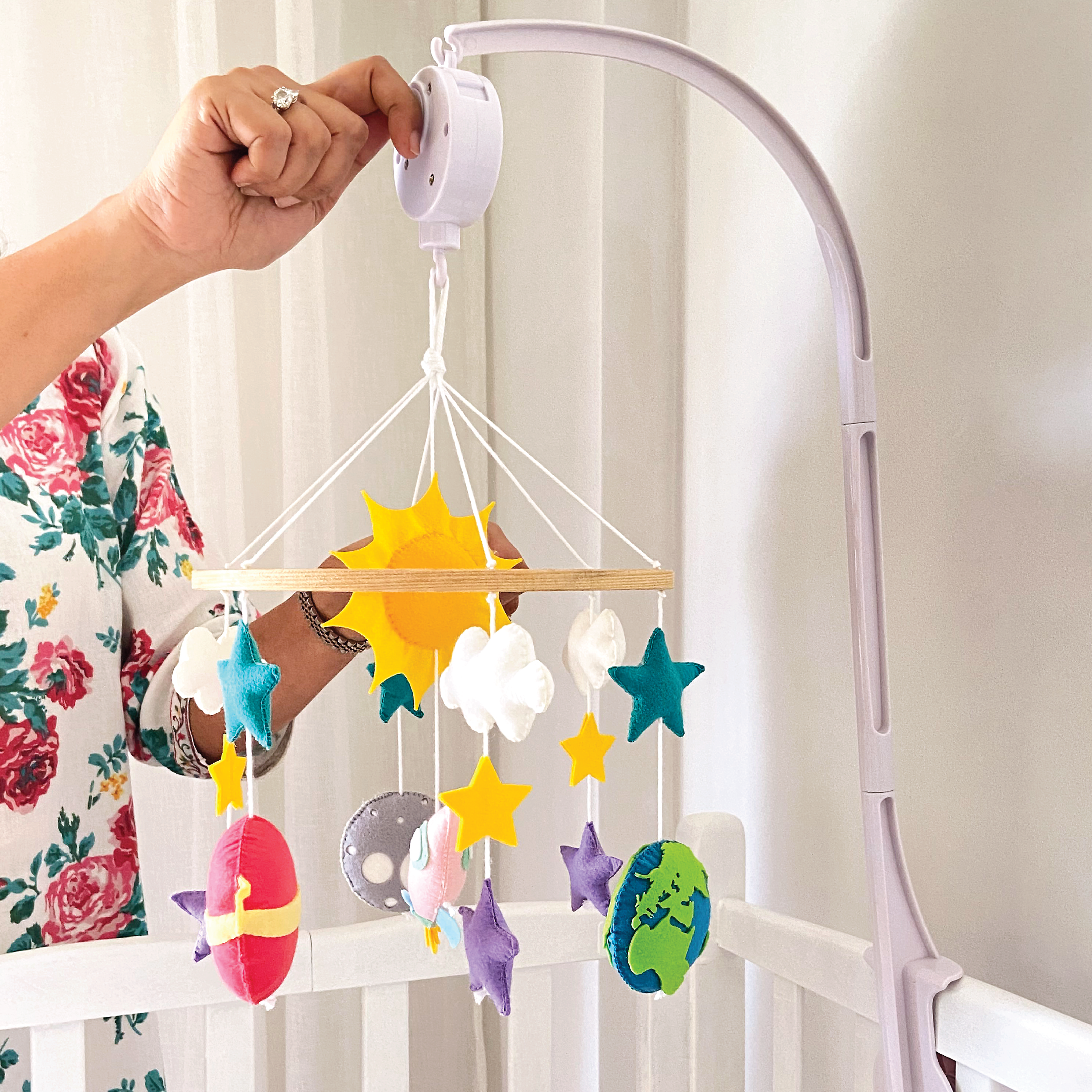 Solar System Baby Crib Mobile