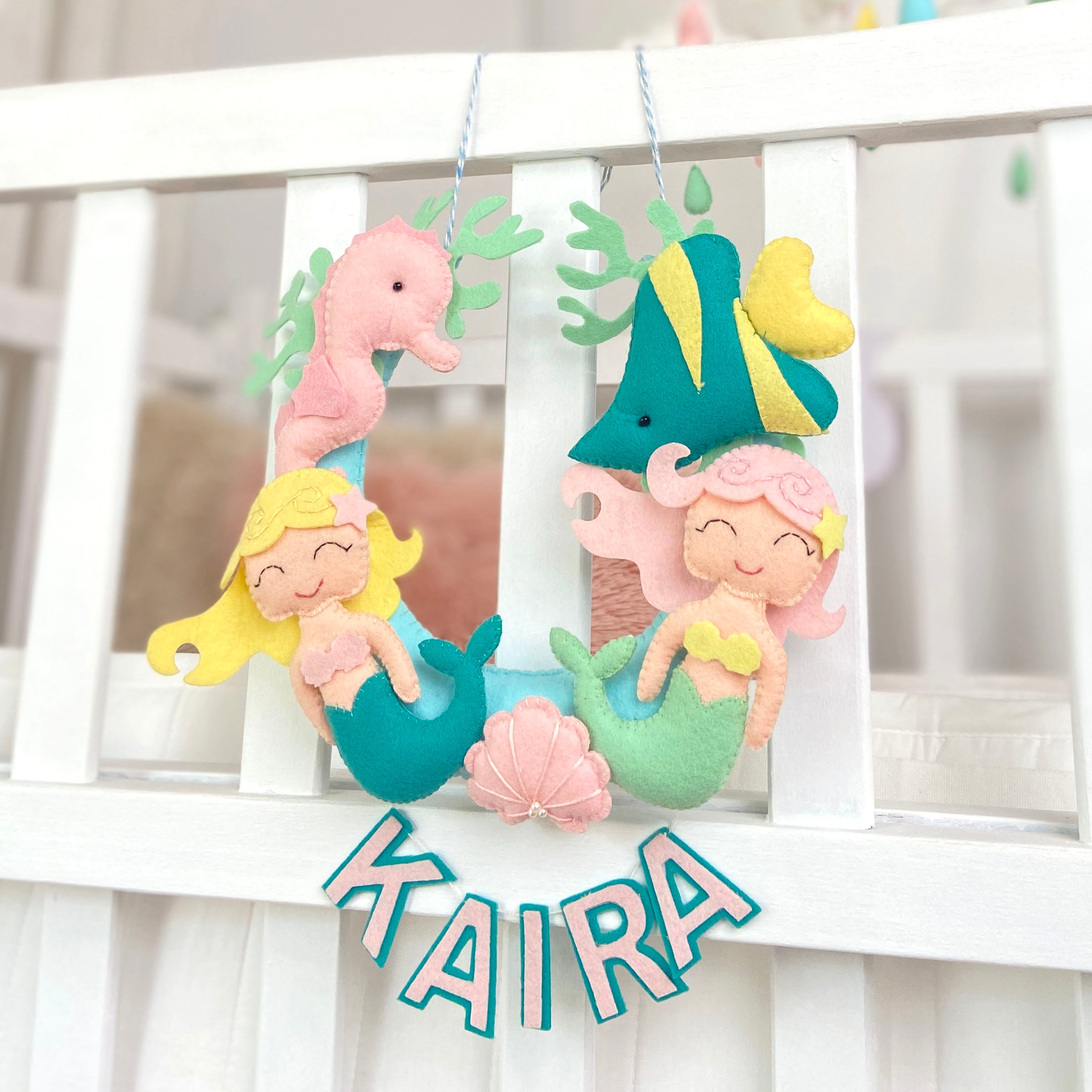 Personalised Mermaid Wall Hanging