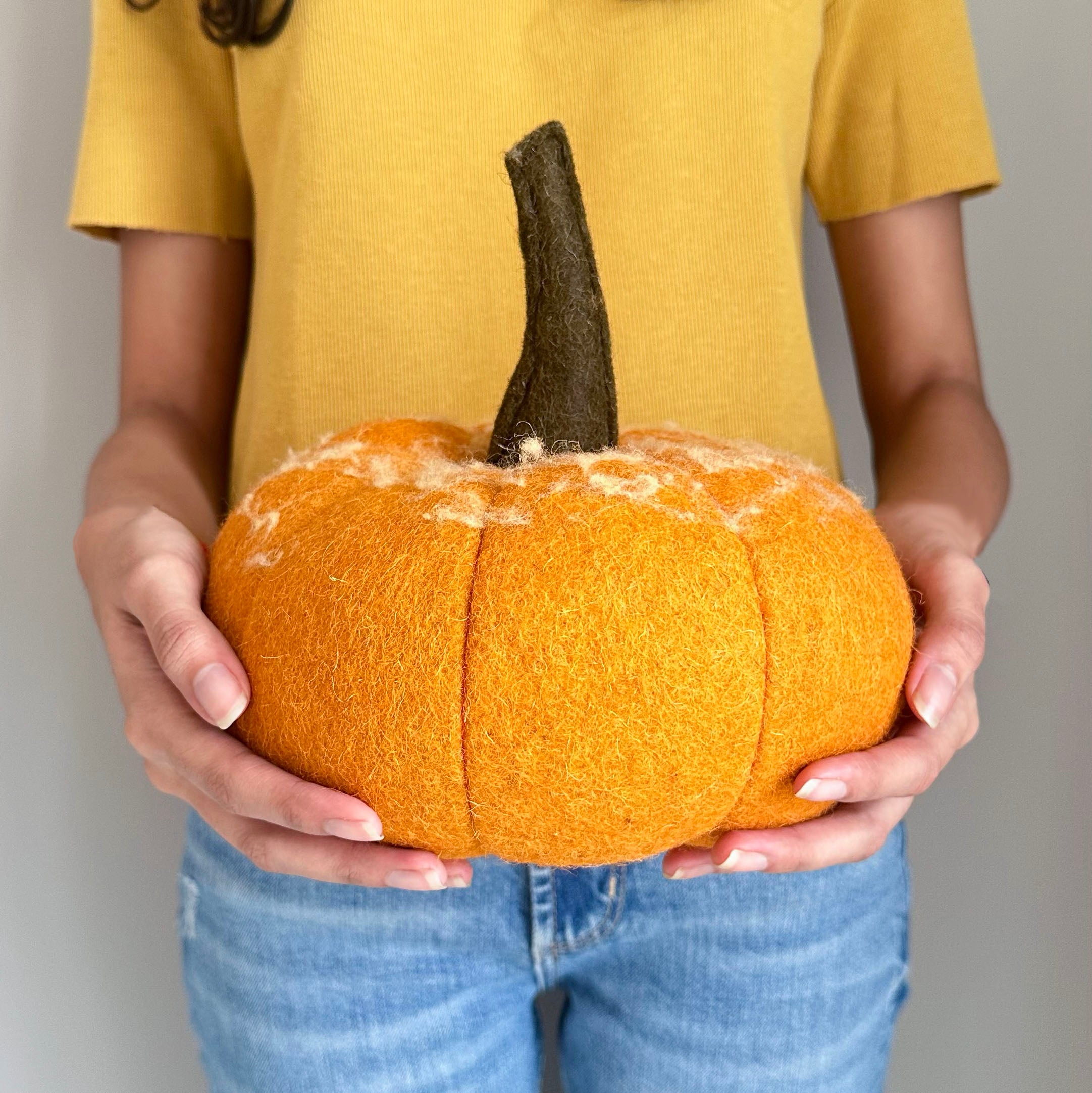 Felt Wool Halloween Pumpkin Decor
